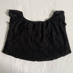 Rue21 Black Lace Crop Top